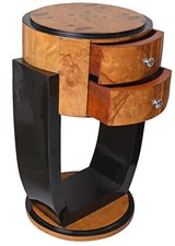 Art Deco Nachttisch Wurzelholz