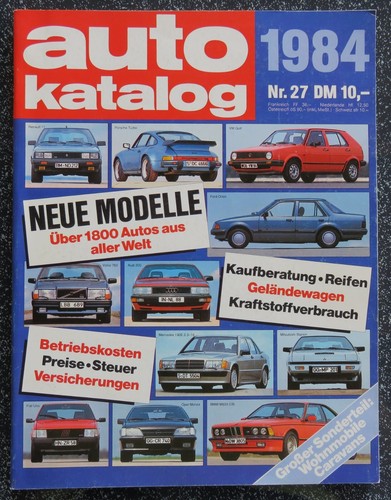 Auto katalog 1984 - 1984, über