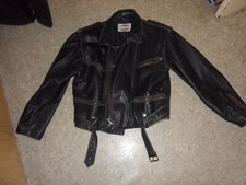 Herren Lederjacke Bikerjacke  Motorradjacke Rindleder