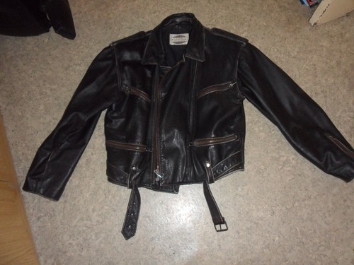 Herren lederjacke bikerjacke - herren,
