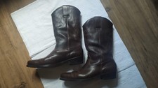 L-pro West Herren Leder Westernstiefel Gr 45 Stiefel Boots Cowboy