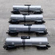 Märklin H0 4 x 4757 Chemie Kesselwagen EVA silber neuwertig OKT