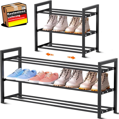 Ausziehbares schuhregal metall - schuhregal,