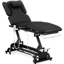 Massageliege elektrisch Massagebank Therapieliege Massagetisch 200 kg Schwarz