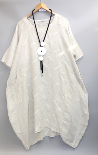 Moonshine leinen kleid - moonshine,
