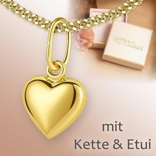 CLEVER SCHMUCK Herzkette Gold