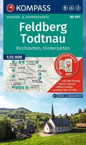 Kompass wanderkarte 891 - /,
