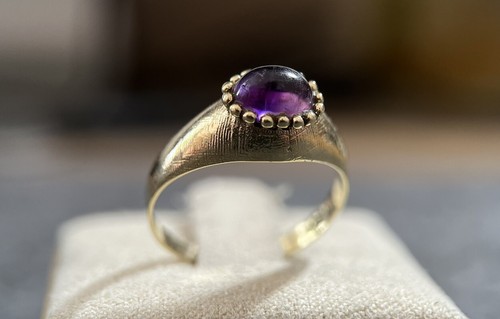 333 gold ring mit amethyst - 333,