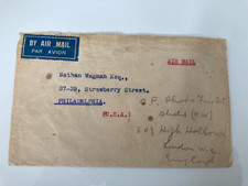 Indien Brief  Luftpost Stempel 29.AUG.34.Lahore  von Indien nach USA