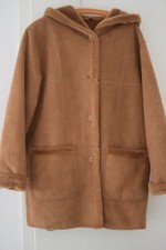 Lammfell Imitat Mantel, cognac