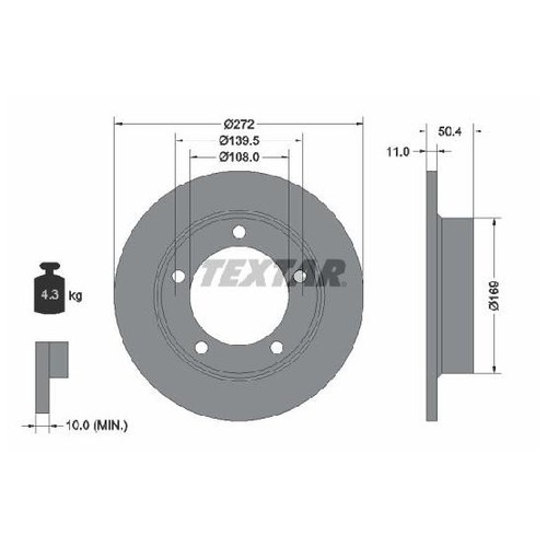 Bremsscheibe 26221611 vorne - 2x,