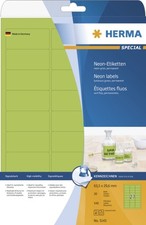 Etiketten A4 neon-grün