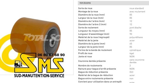 Spannrolle 12 mm - 85,