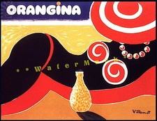 Orangina Beach Lady Vintage