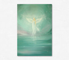 Engel Bild Kunstfoto "Bereit für die Magie" Bilder Geschenke, Grün, Pastell