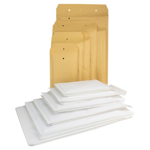 Versandtaschen weiß braun - versandtaschen,