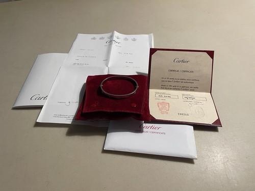 Cartier love bracelet platinum - love,