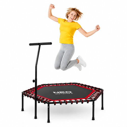 Fitness trampolin mit - fitness, griff