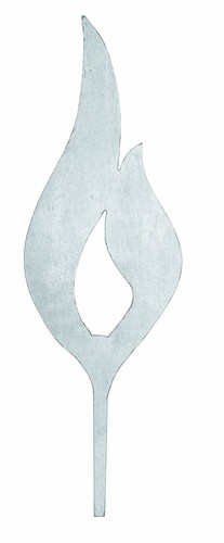 Flamme aus metall 225mm deko - 225mm,
