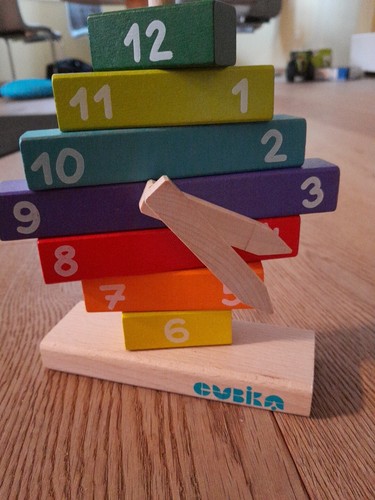 Cubika holzuhr kleinkind neu - cubika,