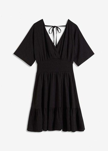 Kleid mit smock einsatz - kleid, 40