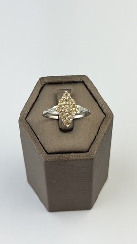 Citrin und diamant 10k gold - citrin,