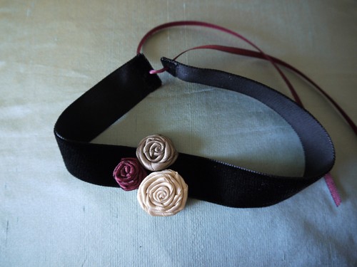 Kropfband halsband aus samt - kropfband,