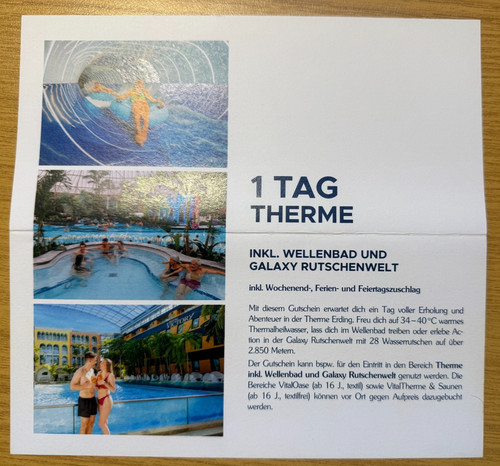 Gutschein therme erding - 1, tag