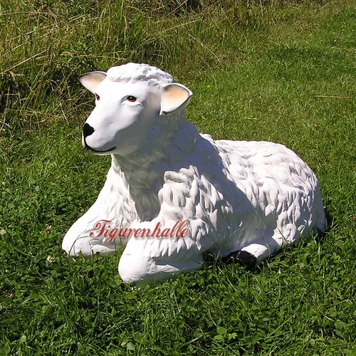 Schaf figur gartenfigur - schaf, weiß