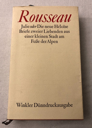 Rousseau julie oder die neue - rousseau,