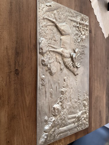 Zinn reliefplatte wandrelief - zinn-reliefplatte,