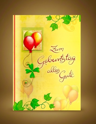Geburtstagskarte grußkarte - a4,