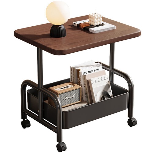 Rollbarer beistelltisch mit - rollbarer,