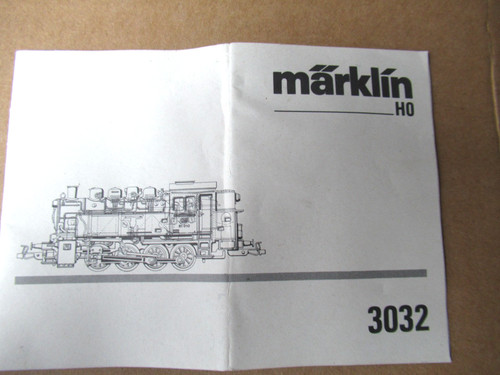 Märklin betriebsanleitung - märklin, h0