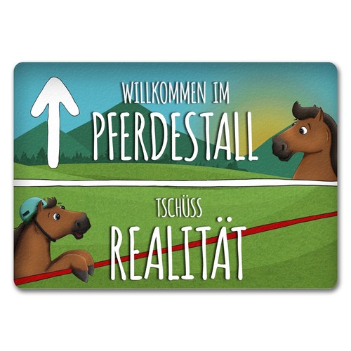 Willkommen pferdestall - willkommen, im