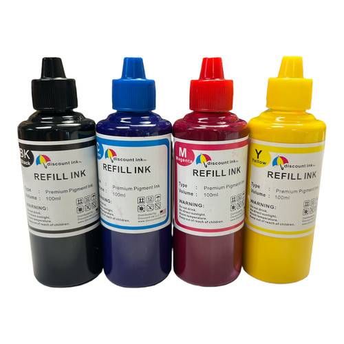 4x100ml pigment ink - ink, refill