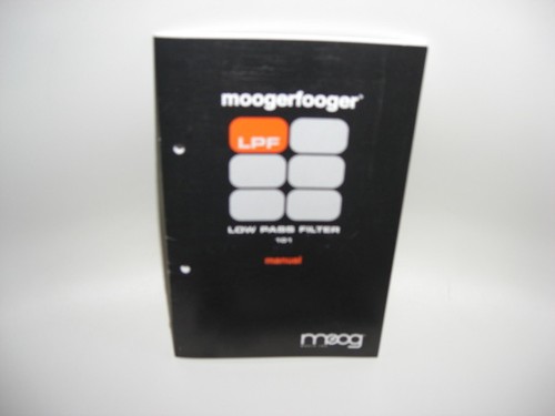Manual moogerfooger 101 low - moogerfooger,
