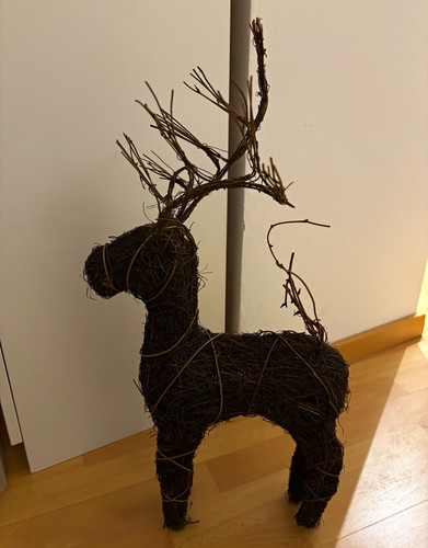 Weihnachts rentier dekofigur - rentier,