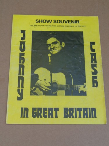 Johnny cash 1972 show souvenir - cash,