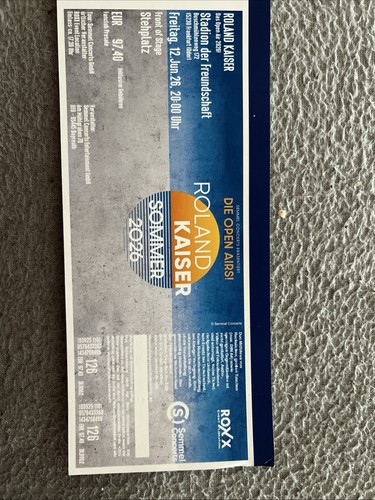 Roland kaiser ticket - 1,