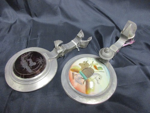 Porzelan zinndeckel zunft - 2, zinndeckel,