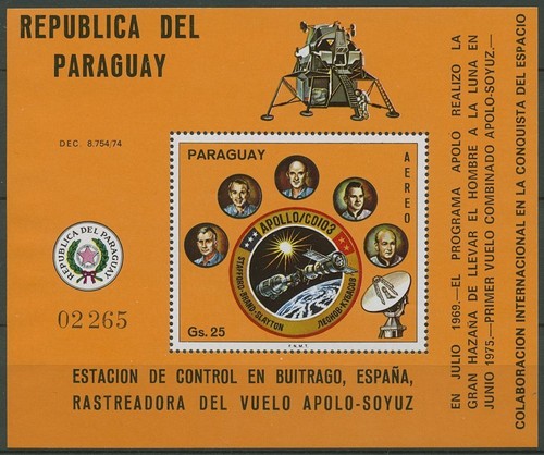 Paraguay 1976 apollo sojus - apollo,