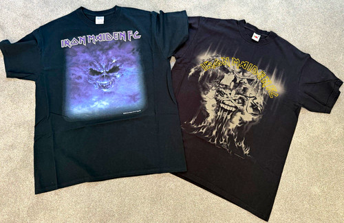 Iron maiden black graphic - maiden,