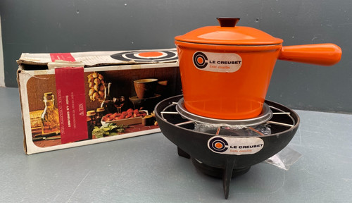 Creuset gusseisen fondue - le,