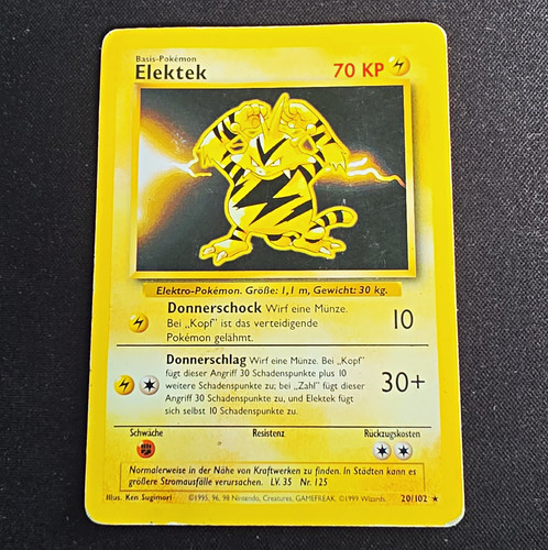 Pokémon tcg elektek 102 - tcg, 20/102