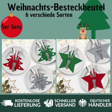 10x weihnachten besteckhalter - weihnachten,