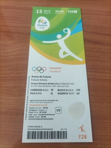 Used ticket olympic - used,