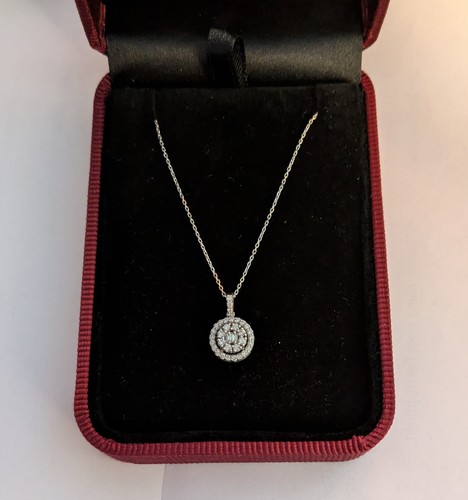 Collier kette 585 - collier, weißgold