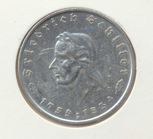 Reichsmark schiller 1934 f - ,