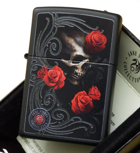 Zippo lighter skull and - ⁕,